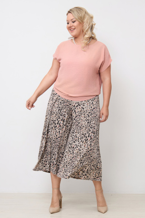 Блузка Незнакомка 03.9497.2154 ткань жатка ((58) 164-116-124, персиковый)