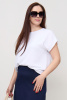 Блузка Незнакомка 03.9497.2154 ткань жатка ((62) 164-124-132, белый)